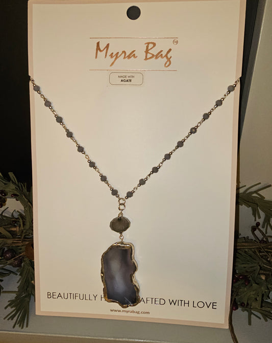 Gladness Stone Pendant Necklace