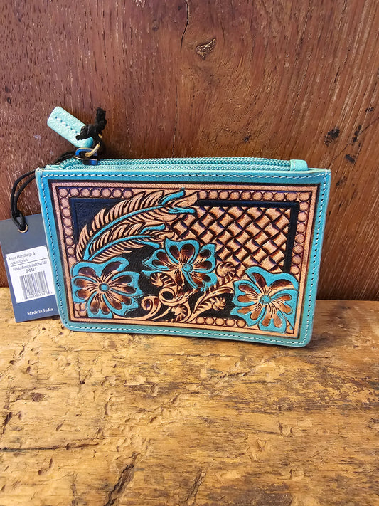 Hand Tooled Pouch Wallet