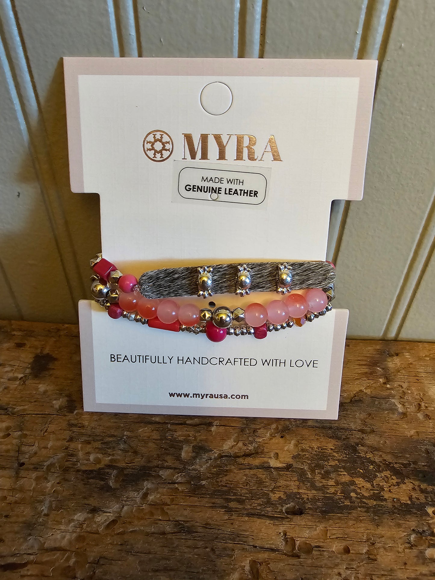 Devonnie Multi-Strand Bracelet in Coral