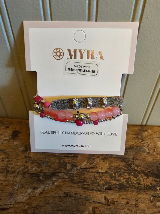 Devonnie Multi-Strand Bracelet in Coral