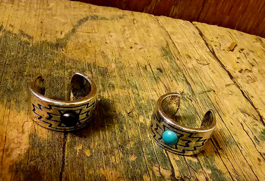 Western Aztec Cuff Ring