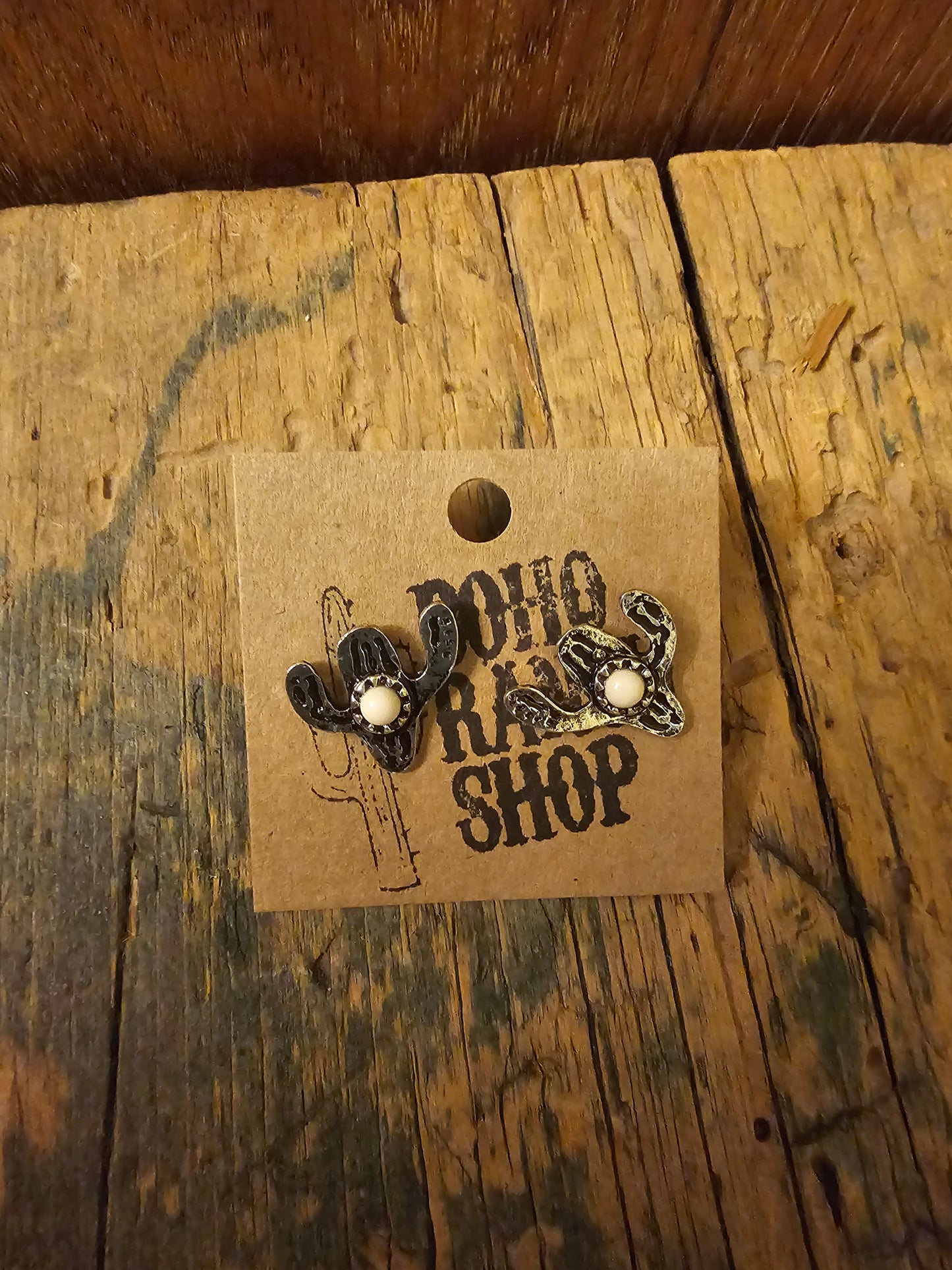 Mini Cactus Stud Earrings