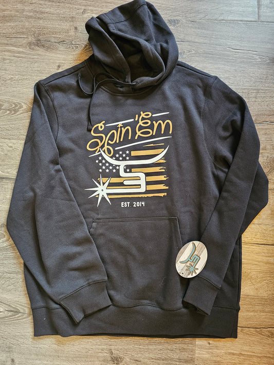 Spin Em Black Gold Rush Hoody