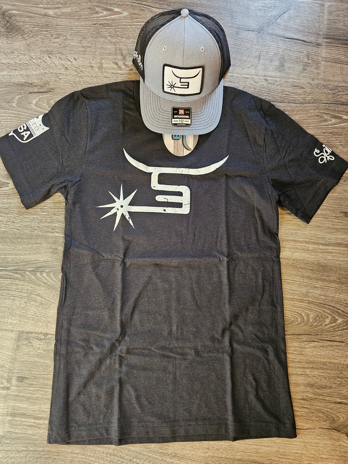 Black Spin Em Tee