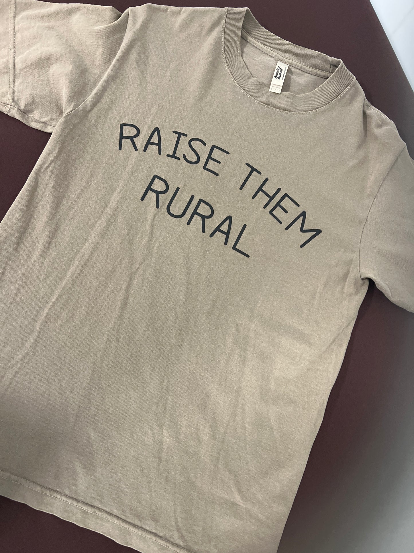 Raise Them Rural Brown Tee
