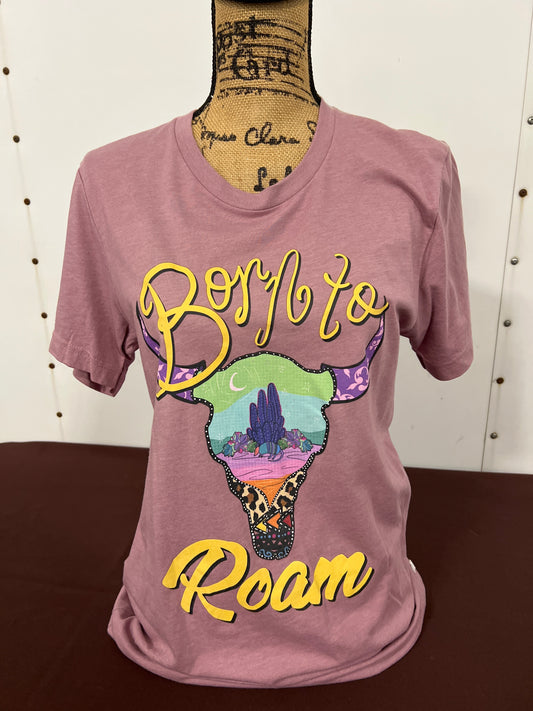 Rowdy Crowd: Born to Roam Purple Tee