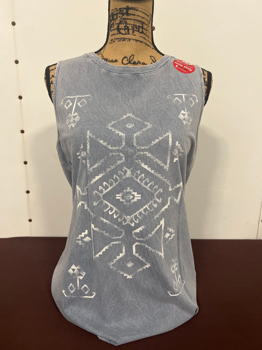 HRT&LUV: Ladies Aztec Sleeveless Tank Top