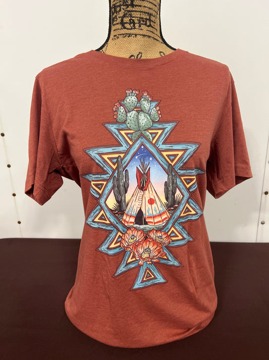 Rowdy Crowd: Ladies TePee Red Tee