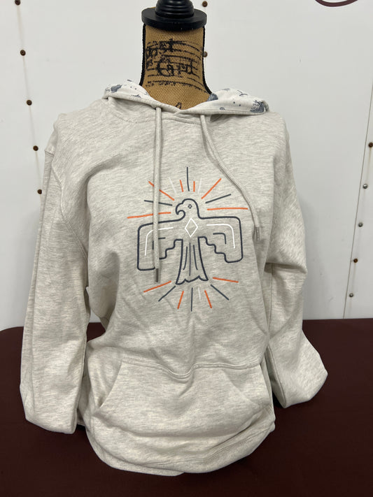 Hooey: Ladies “Praire” Grey Hoody