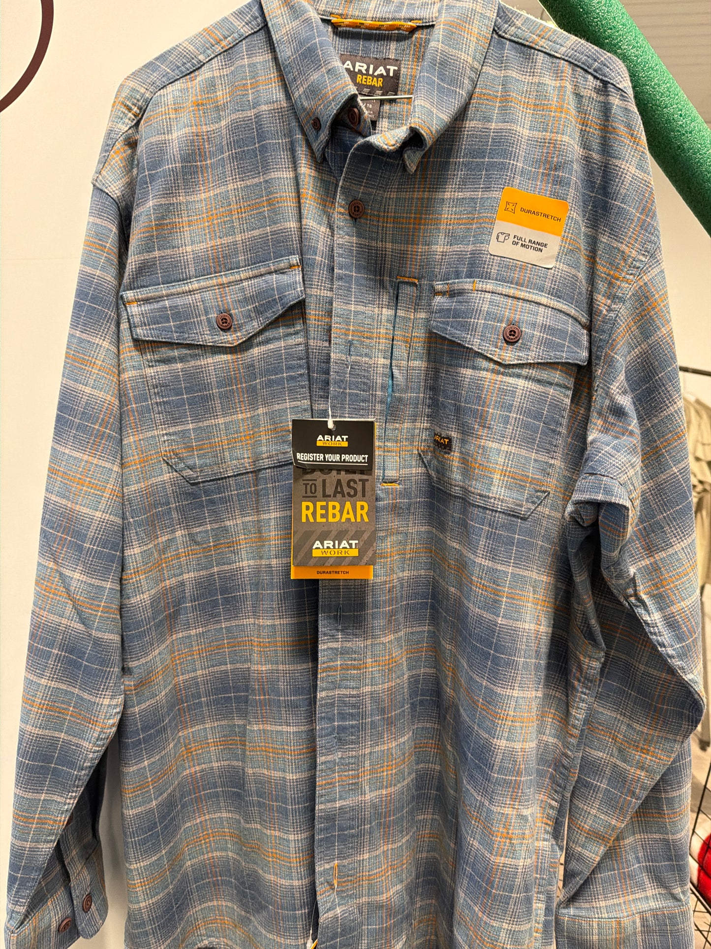 Ariat: Men’s Rebar Flannel Durastr LS Wrk Shirt