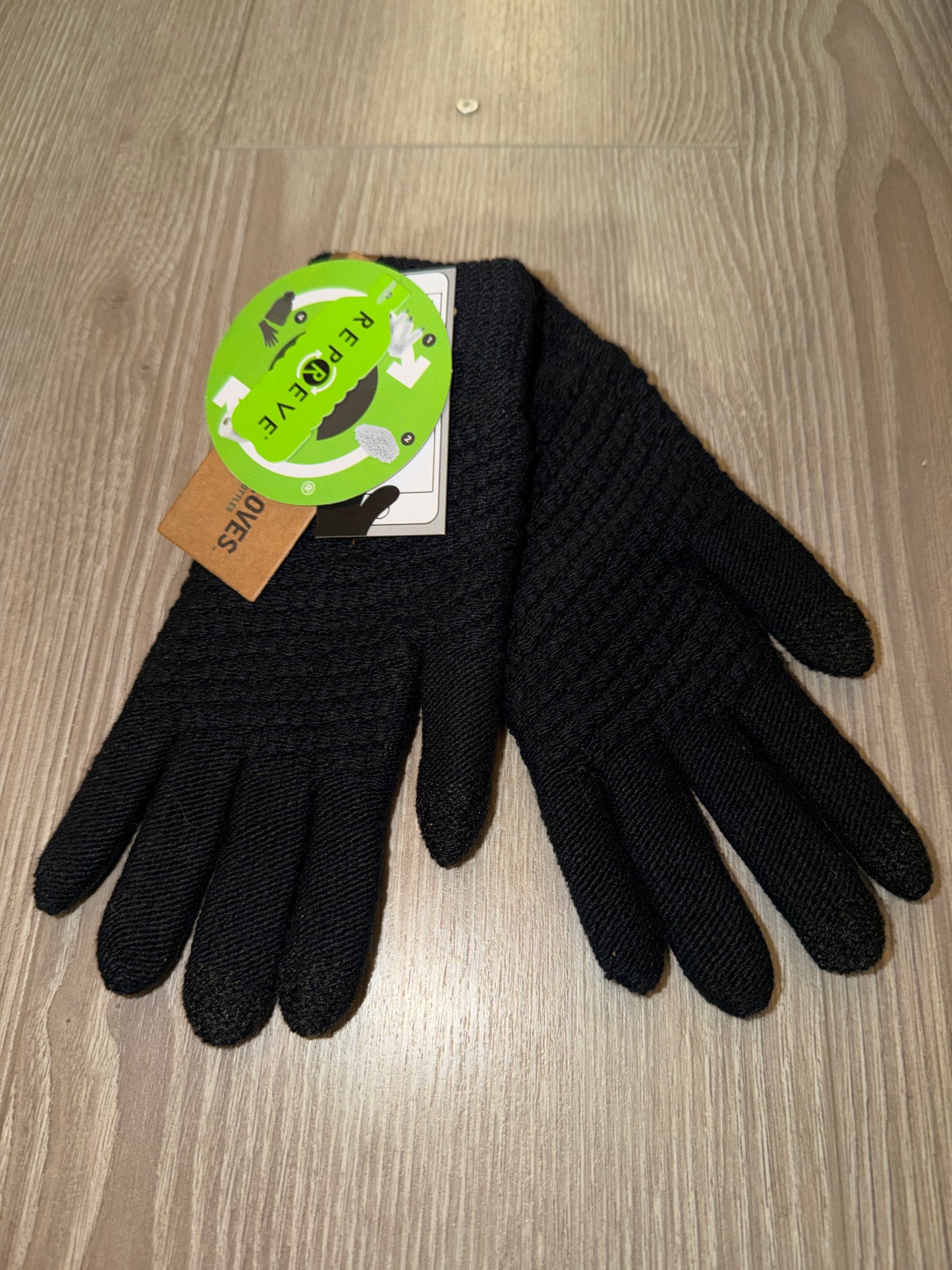 Repreve: Black Recycled Gloves