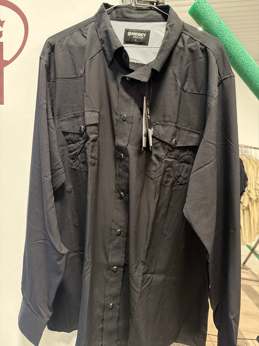 Hooey: Men’s Black Long Sleeve Pear Snap