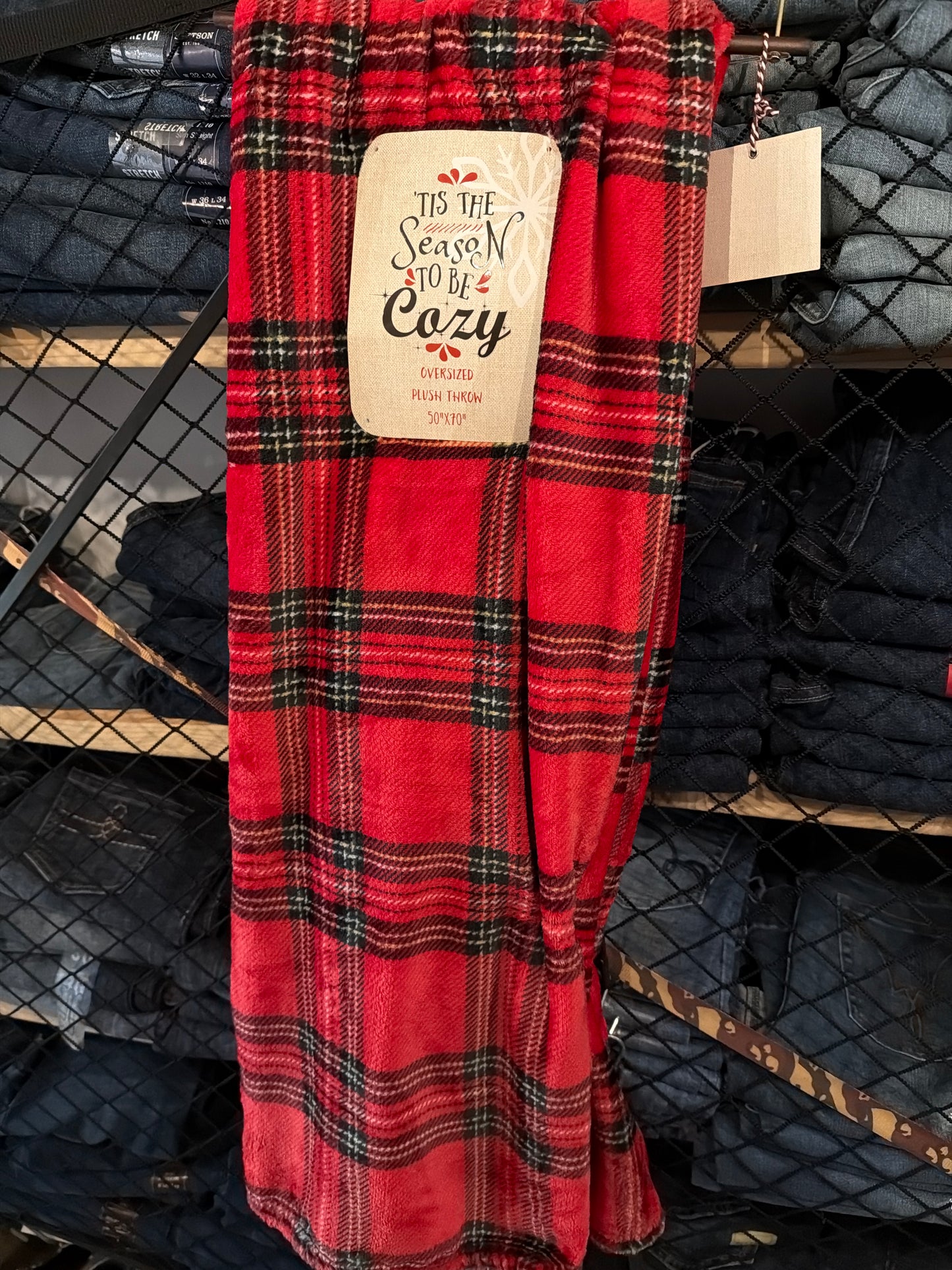 Tis the season Oversized Holiday Throw