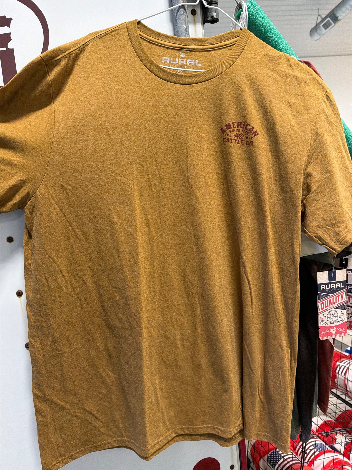 Rural: Men’s American Cattle Co. Shadow Horn T shirt