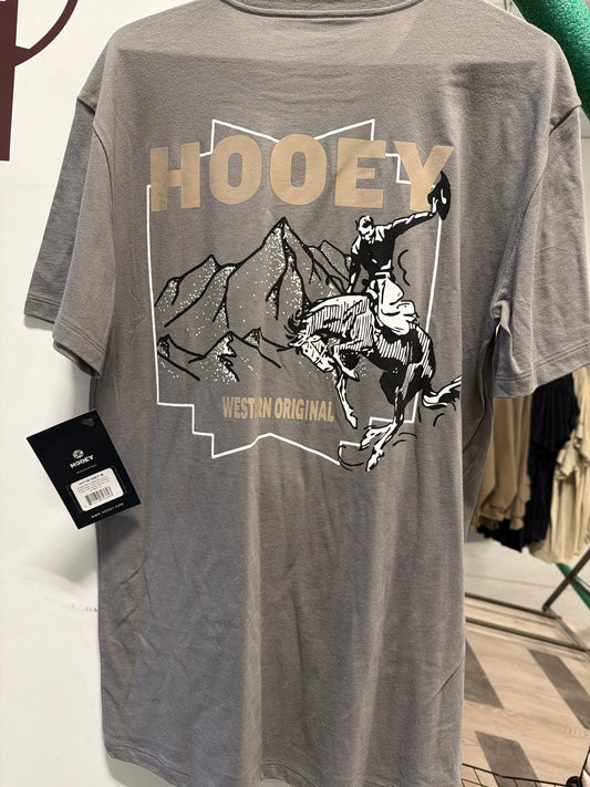 Hooey: Men’s Briggs Steel Grey T shirt