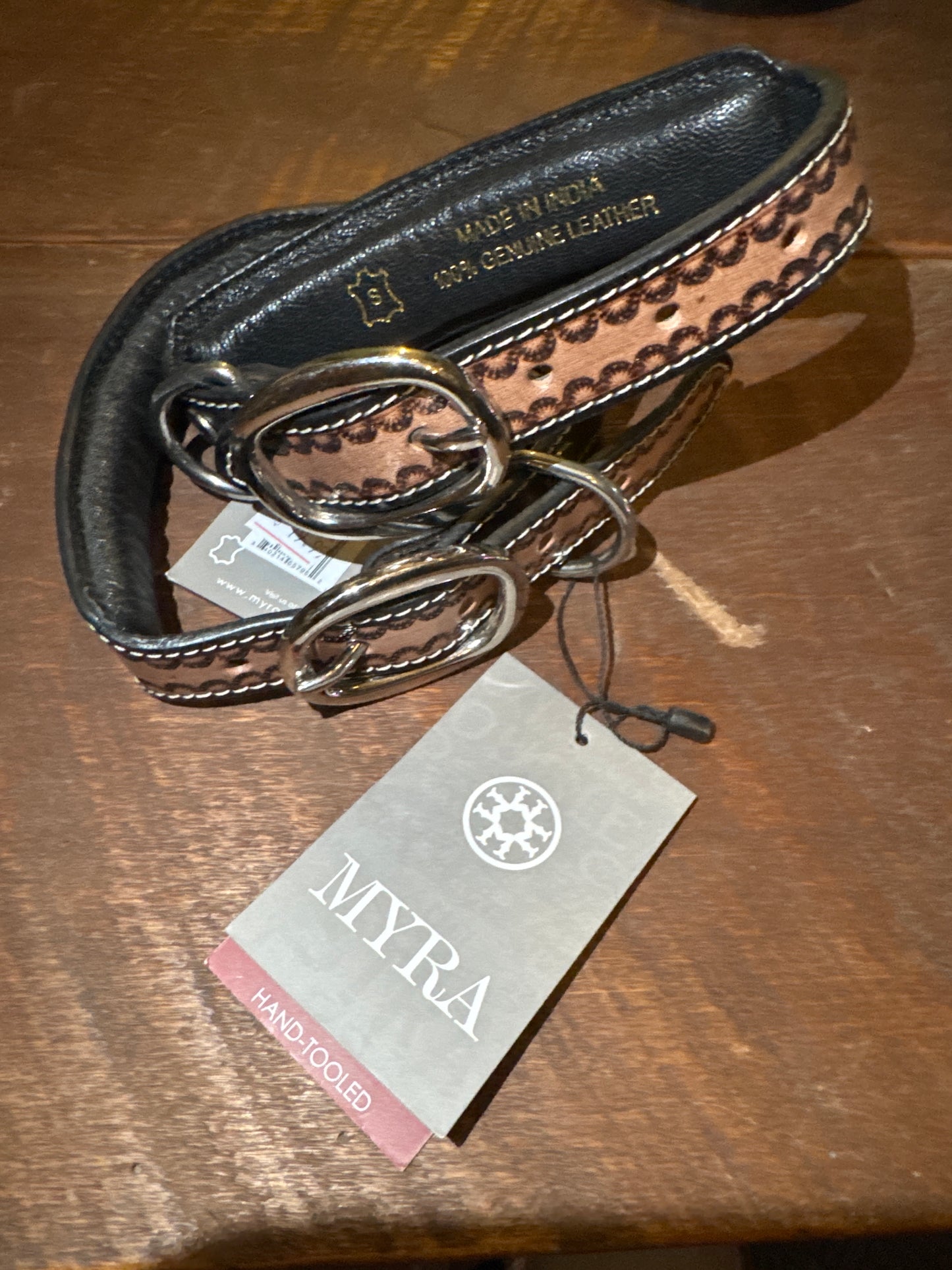 Hand Tooled Leather Dog Collars