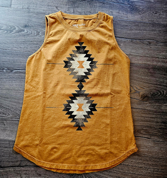 Vintage Aztec Mineral Graphic Tank Top