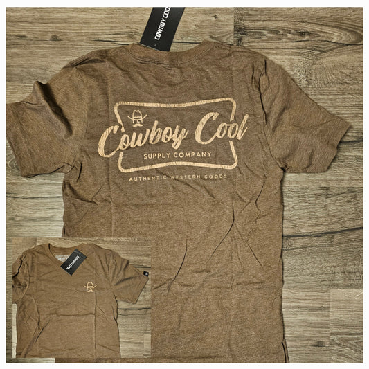 Cowboy Cool Vintage Brown Tee