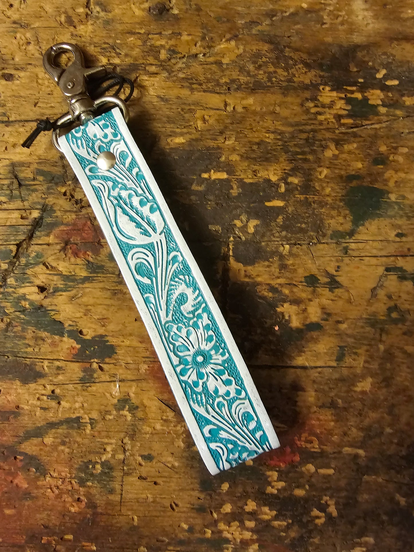 Tampico Trails Key Fob in Turquoise