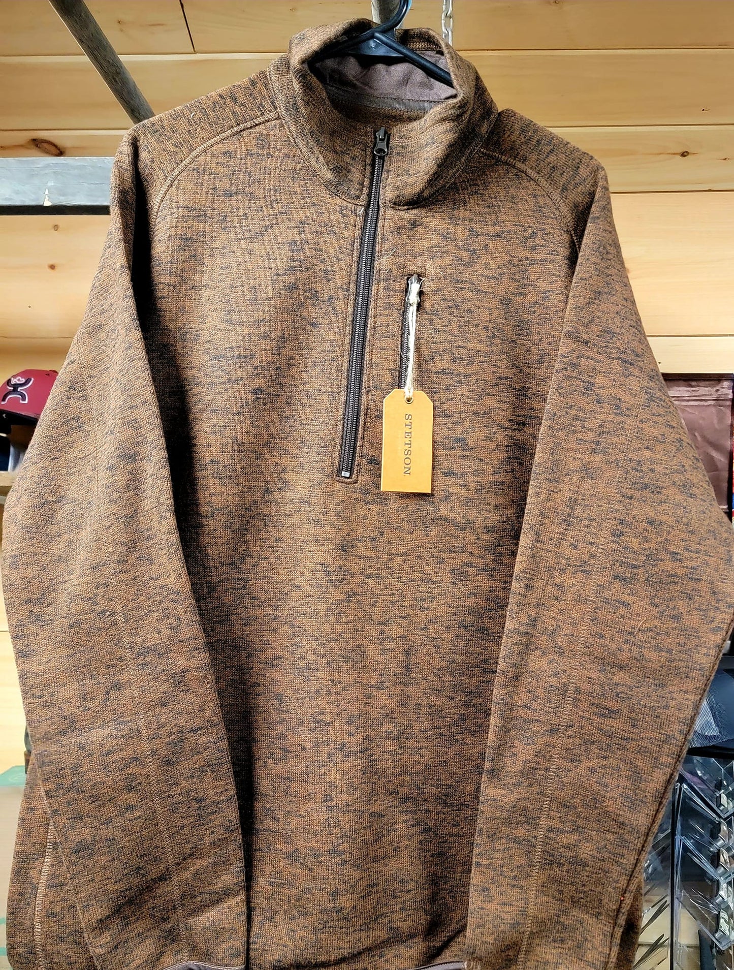 Men's 1/4 Zip Brown