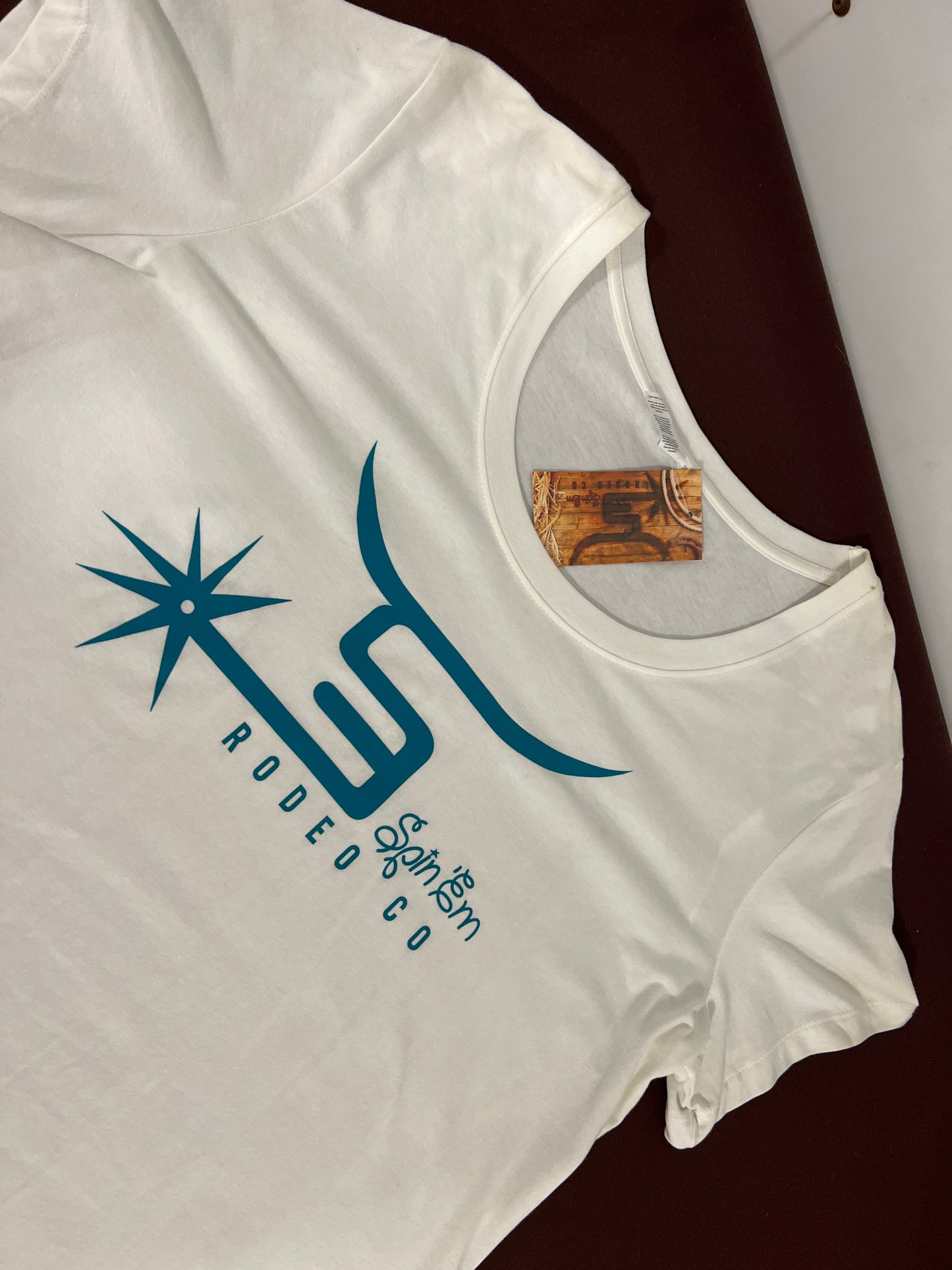 Spin Em: Ladies White Tee