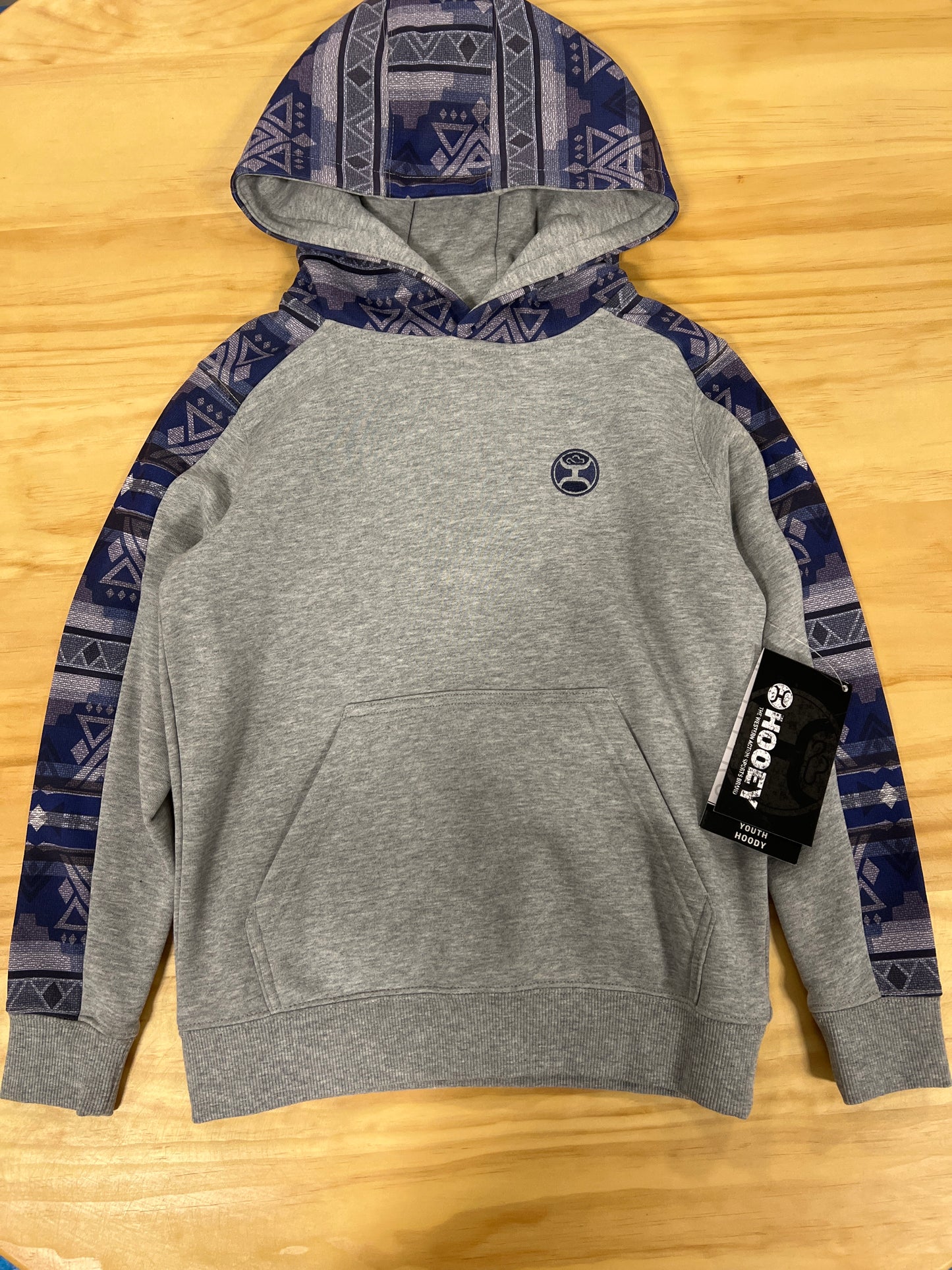 Hooey: Youth “Canyon” Purple Aztec Grey Hoody