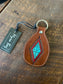 Myra: Sky Diamond Leather Key Fob