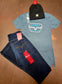 Kimes: Ladies Distance Indigo Tee