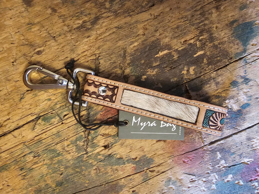 Jackstone Hand-Tooled Leather Key Fob