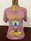 Rowdy Crowd: Born to Roam Purple Tee