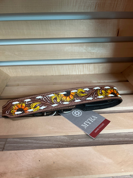 Myra: Prairie Sunflower Trail Dog Collar