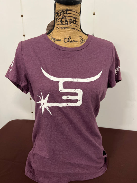 Spin Em: Ladies Purple Tee