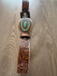Hooey Floral Turquoise&Black Belt with Buckle