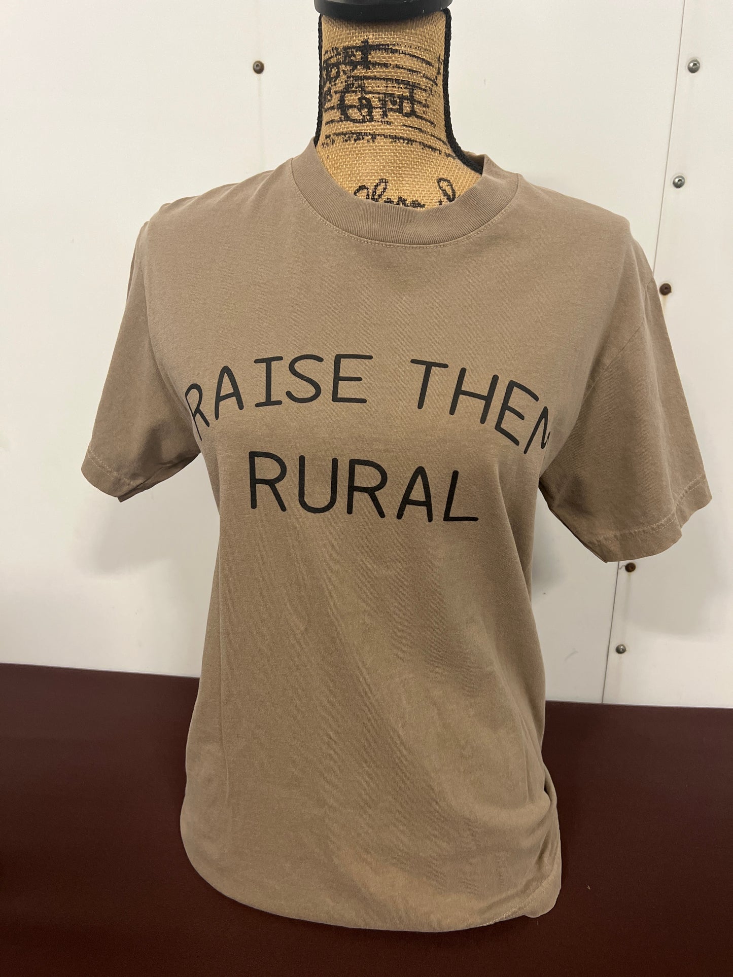 Raise Them Rural Brown Tee