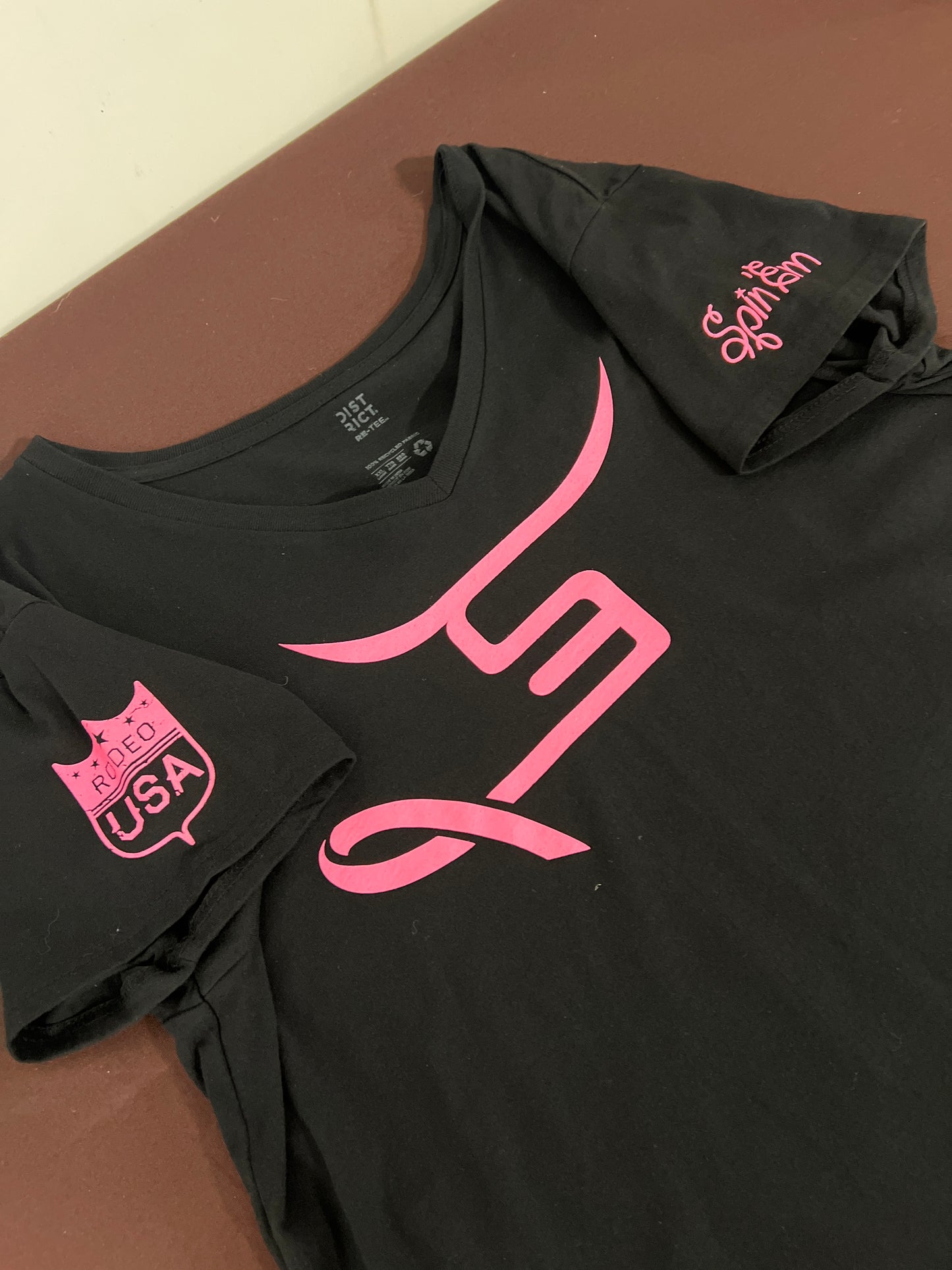 Spin Em: Ladies Black Tee