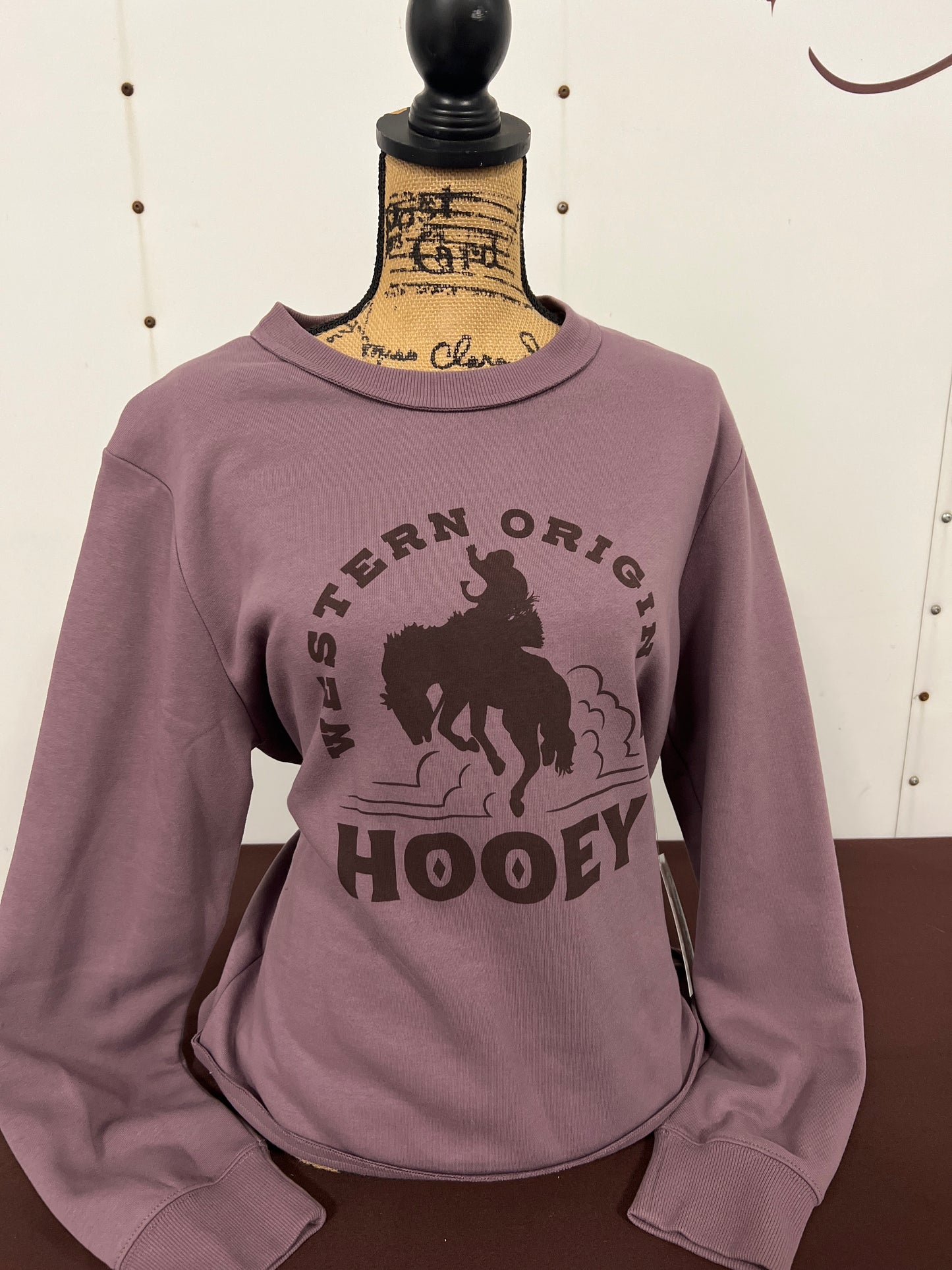 Hooey: Ladies Purple Pullover Sweater