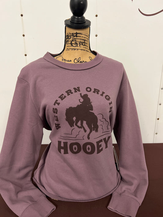 Hooey: Ladies Purple Pullover Sweater