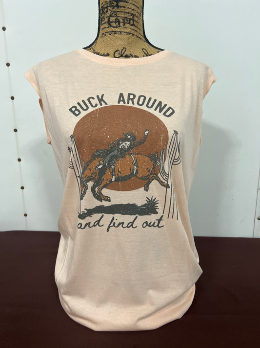 Ladies Buck Around & Find Out Sleeveless Tank