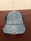 CC: Ladies Denim Criss Cross Cap
