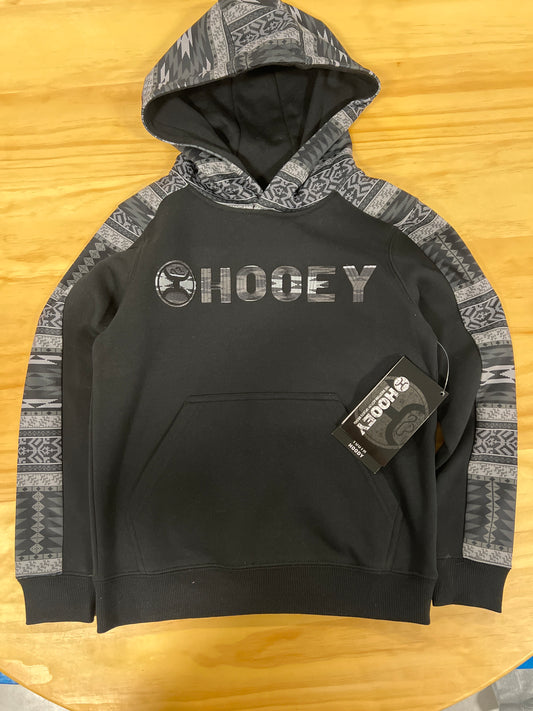 Hooey: Youth “Canyon” Grey/Black Hoody