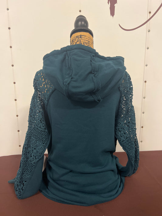 Hooey: Ladies Chaparral Teal Hoody