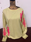 Merigold: Cactus Rope Embroidered Light Weight Sweater