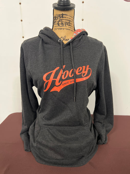 Hooey: Ladies “Prairie” Charcoal Hoody