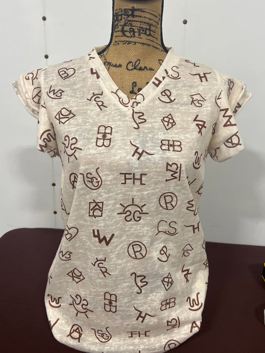 Tanz: Ladies Branded Ruffled Sleeve Blouse