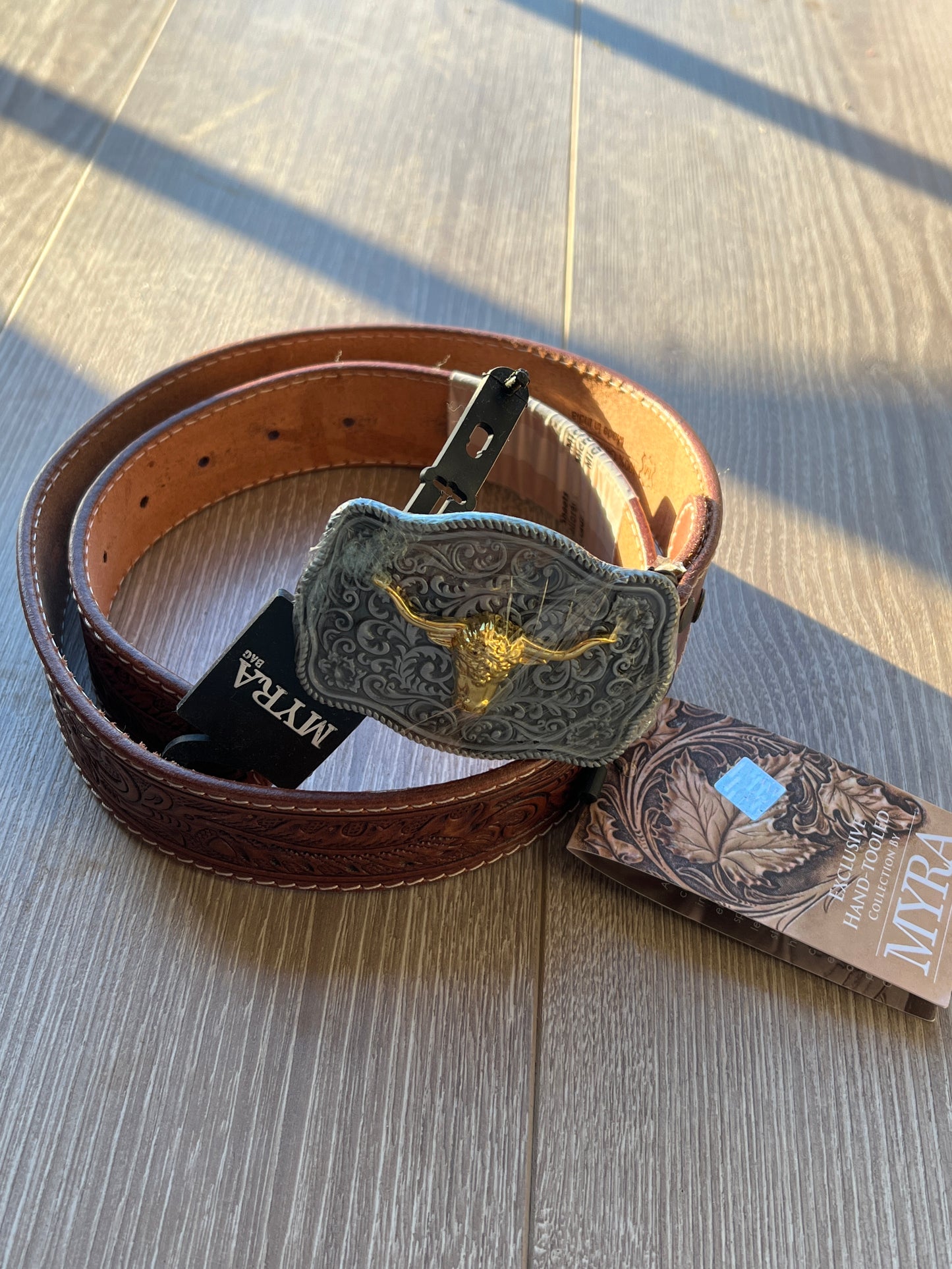 Myra: Frenzy Hand-Tooled Leathers Belt