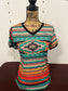 Rowdy Crowd: Ladies Aztec Colorful Tee