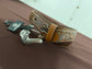 Hooey: Natural/Brown/Ivory Belt with Silver Buckle