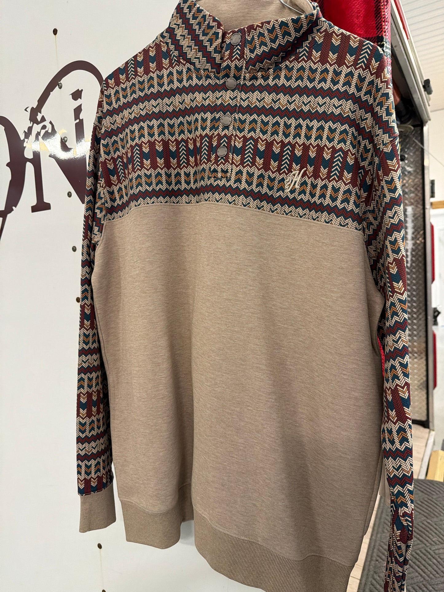 Hooey: Men’s Stevie Cream Pullover
