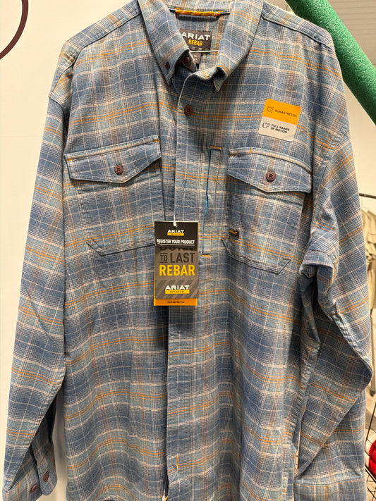 Ariat: Men’s Rebar Flannel Durastr LS Wrk Shirt