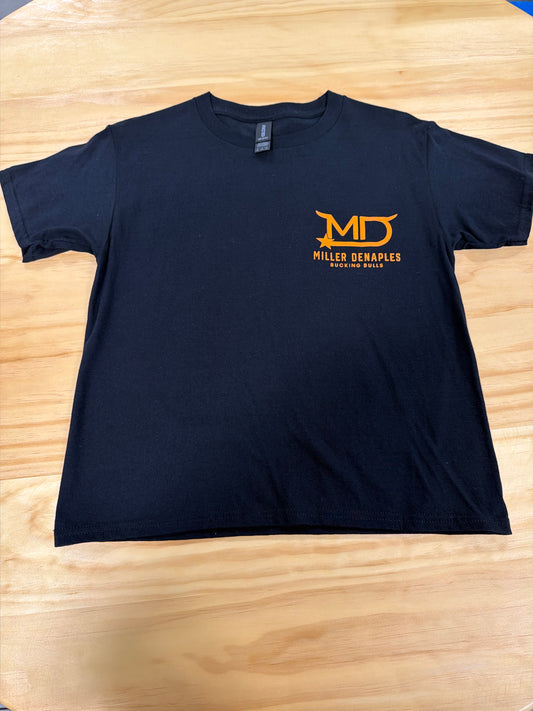 MD: YOUTH Black Short Sleeve Shirts